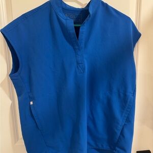 Figs royal blue Rafaela top